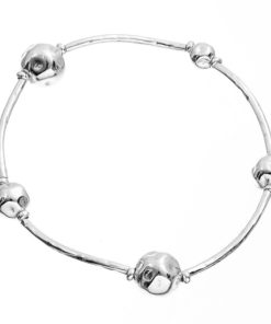 Gioielli Athena Gioielli | Sfera Bracciale In Argento Naturale