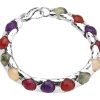 Gioielli Athena Gioielli | Rainbow Bracciale In Argento Naturale E Pietre