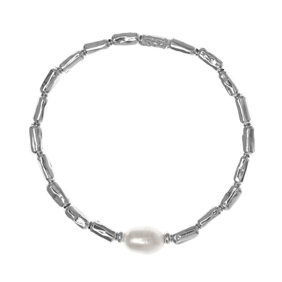 Gioielli Athena Gioielli | Brividi Bracciale In Argento Naturale E Perle