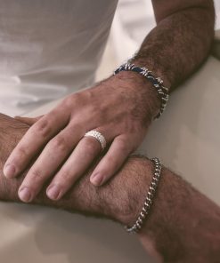 Man Athena Gioielli | Soulman Bracciale In Argento Naturale