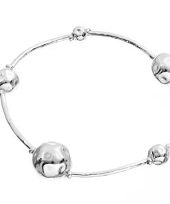 Gioielli Athena Gioielli | Sfera Bracciale In Argento Naturale