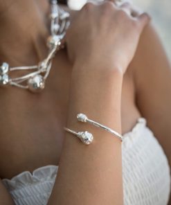 Gioielli Athena Gioielli | Sfera Bracciale In Argento Naturale