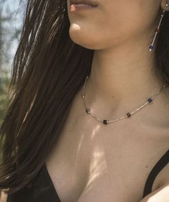 Gioielli Athena Gioielli | Antilla Collana In Argento Naturale E Pietre