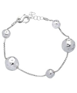 Gioielli Athena Gioielli | Sfera Bracciale In Argento Naturale