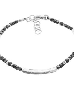 Man Athena Gioielli | Soulman Bracciale In Argento Naturale E Pietre