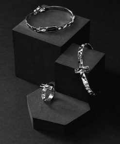 Man Athena Gioielli | New Soulman Bracciale Uomo In Argento Brunito