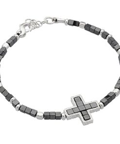 Man Athena Gioielli | Soulman Bracciale Uomo In Argento Naturale E Pietre