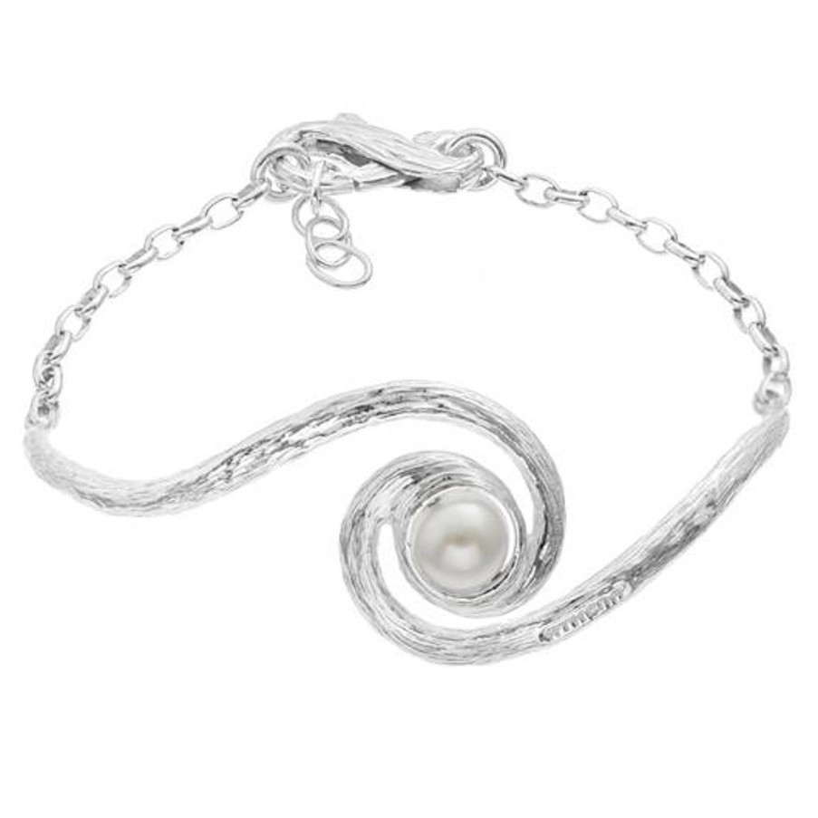 Gioielli Athena Gioielli | Eos Bracciale In Argento Naturale E Perla