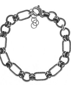 Man Athena Gioielli | New Soulman Bracciale Uomo In Argento Brunito