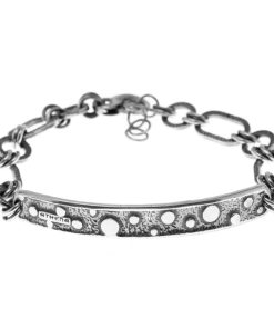 Man Athena Gioielli | New Soulman Bracciale Uomo In Argento Brunito