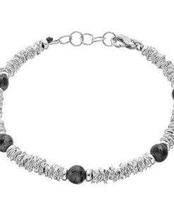 Man Athena Gioielli | Soulman Bracciale In Argento Naturale E Pietre