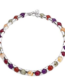 Gioielli Athena Gioielli | Rainbow Collana In Argento Naturale E Pietre