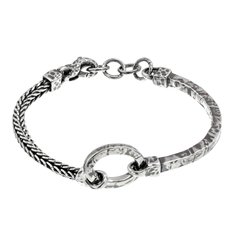 Man Athena Gioielli | Soulman Bracciale In Argento Brunito