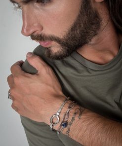 Man Athena Gioielli | Soulman Bracciale In Argento Brunito