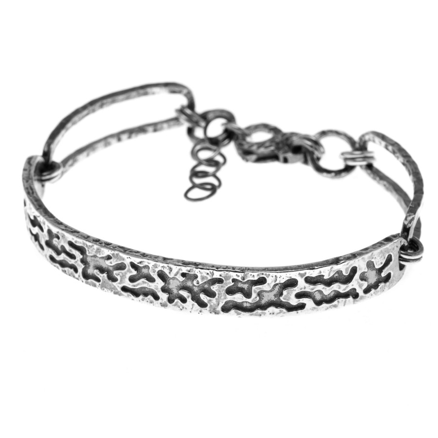 Man Athena Gioielli | New Soulman Bracciale Uomo In Argento Brunito