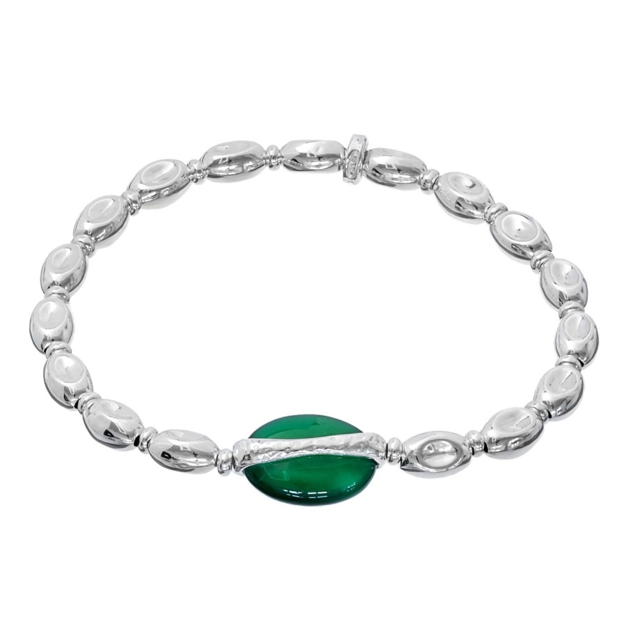 Gioielli Athena Gioielli | Brividi Summer Bracciale In Argento Naturale E Pietra