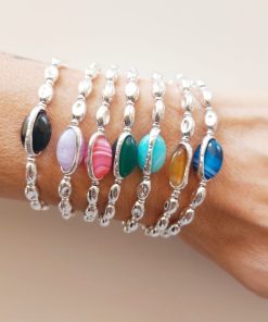 Gioielli Athena Gioielli | Brividi Summer Bracciale In Argento Naturale E Pietra