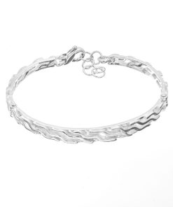 Gioielli Athena Gioielli | Onde Bracciale In Argento Naturale