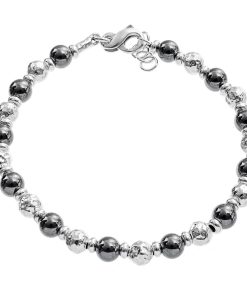 Man Athena Gioielli | Soulman Bracciale Uomo In Argento Naturale E Pietre